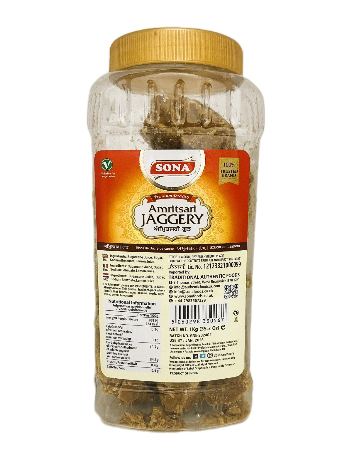 Amritsari Gur 1 KG by Sona