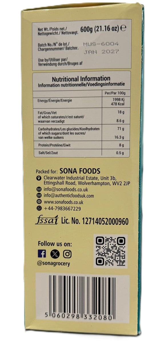 Elaichi Rusk 600g By Sona