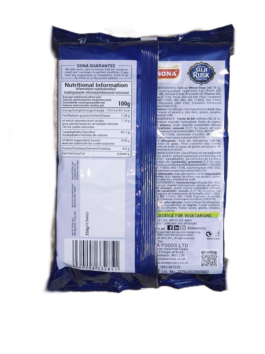 Suji Rusk 350g By Sona