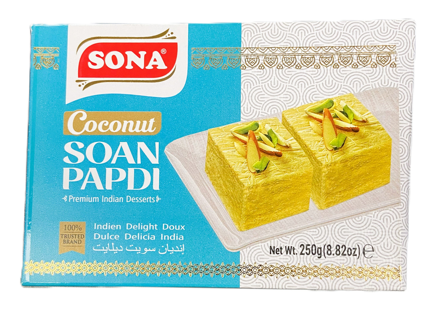 Soan Papdi Coconut 250g By Sona